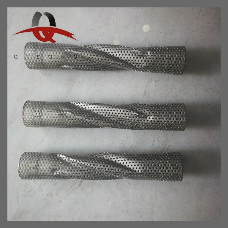 [Qisong] Stainless Steel Spiral Perforated Pipes for Performance Exhaust