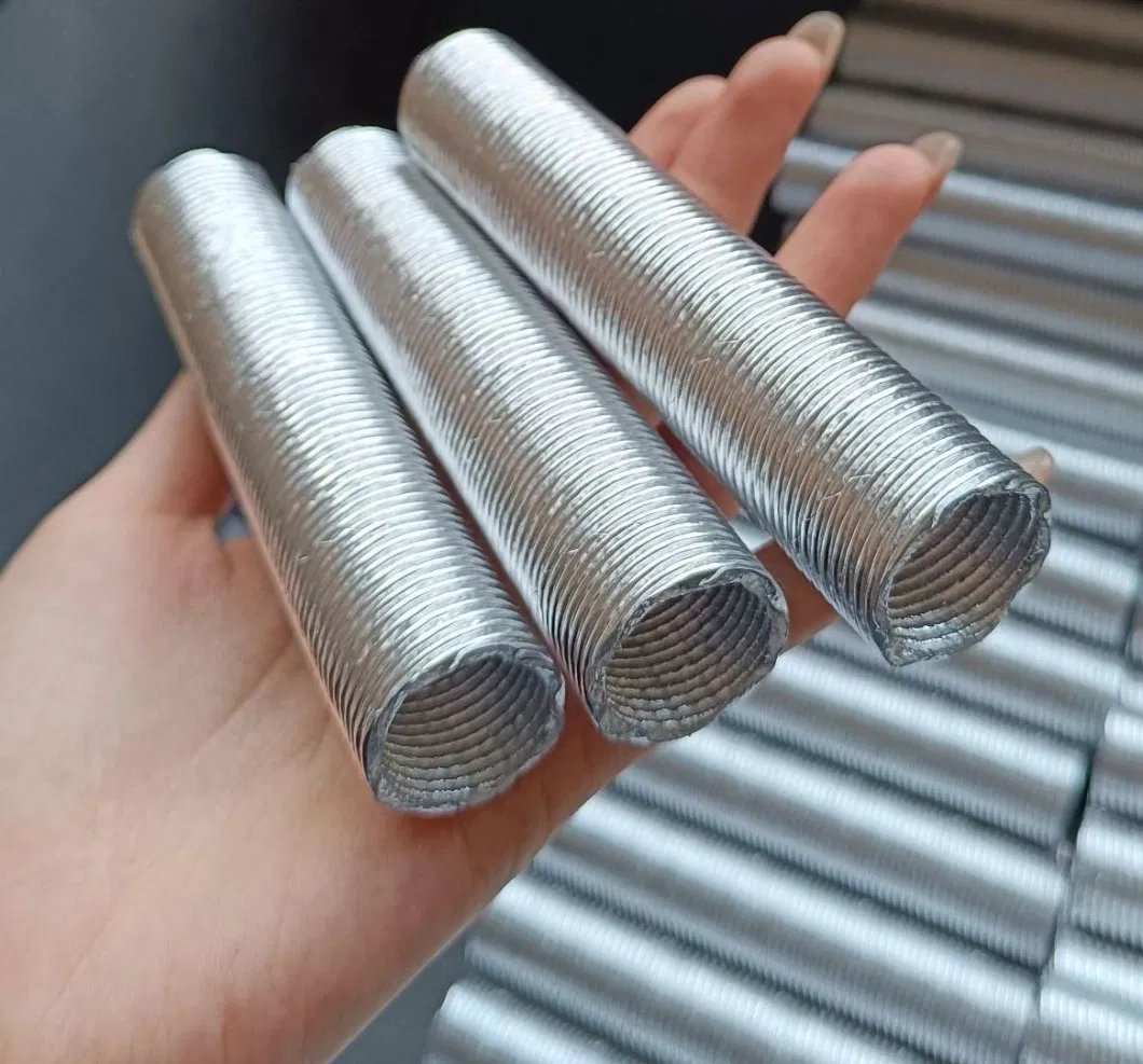 Automotive Exhaust Heat Hose Foil Tube Enginehigh Temperature Protection Aluminum Foil Fiberglass Corrugated Pipe