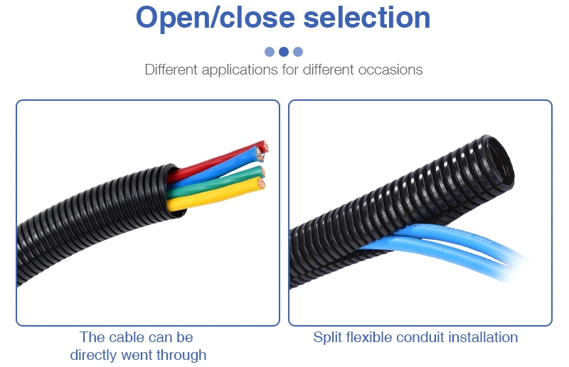 Polyethylene HDPE Plastic Flexible Conduit 4 Inch Corrugated Conduit Corrugated Tube