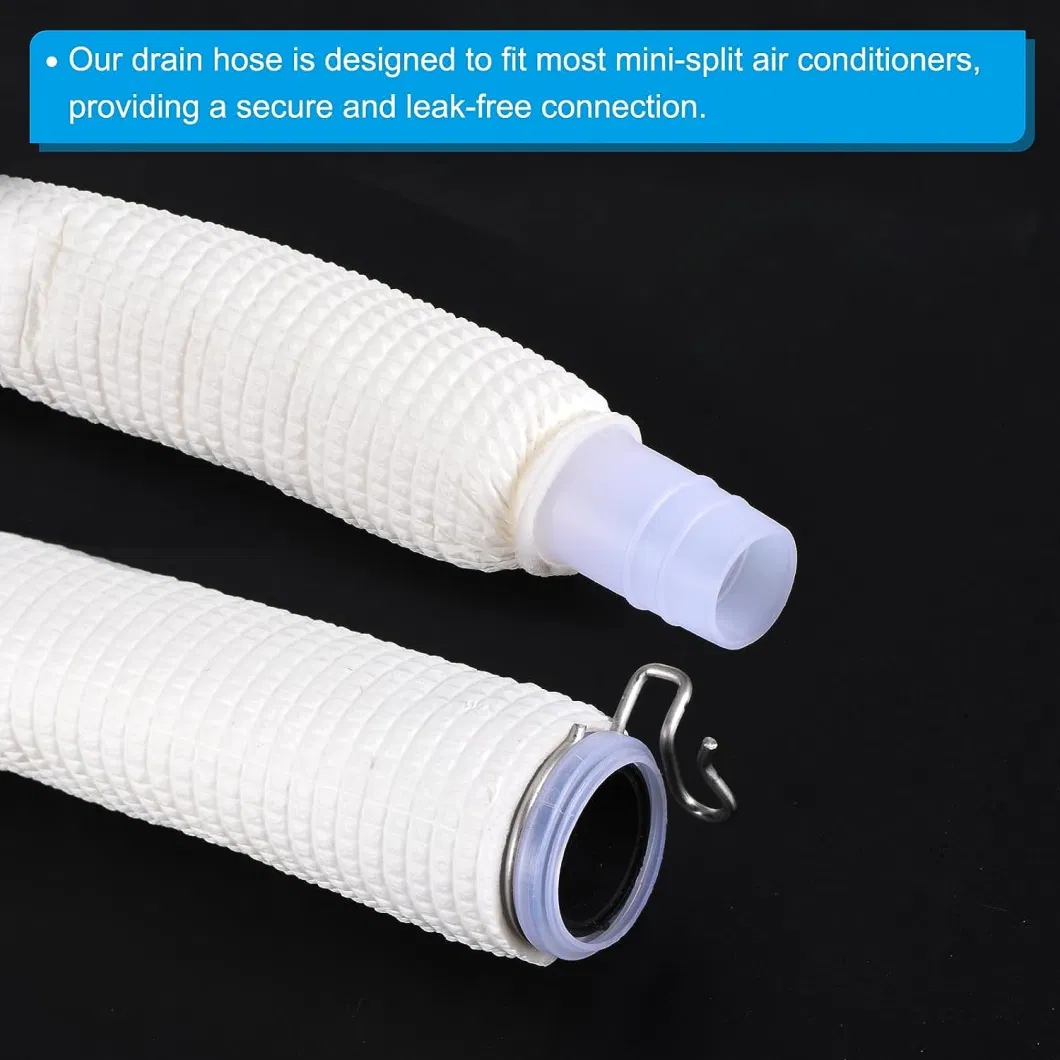 Flexible Air Conditioner Water Pipe PVC Insulated Universal Tube for AC