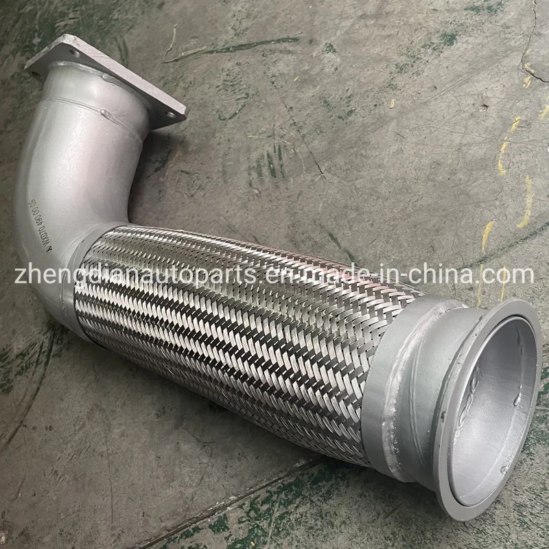 0704900009 5184900209 Truck Steel Exhaust Flexible Pipe for North-Benz Beibentruck Beifangbenchi Heavy Truck