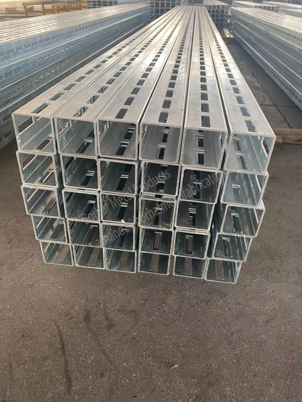 Customzied Punched Tube Gal Shs Galvanized Steel Perforated Square Tube