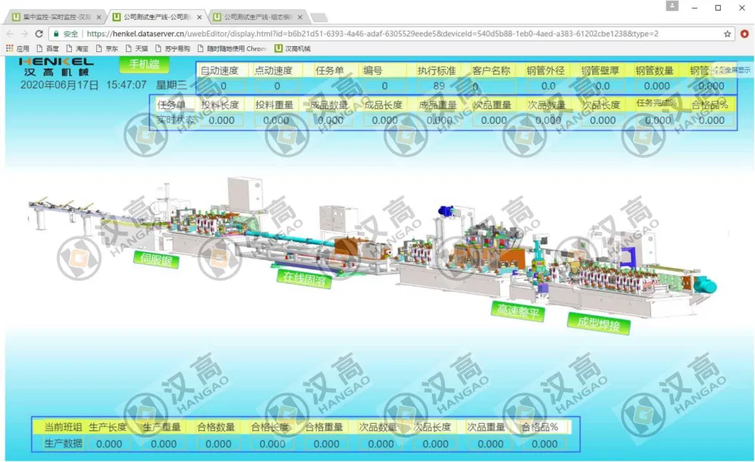 Food Grade SUS304 Sanitary Tube Mill Stainless Steel Pipe Welding Machine