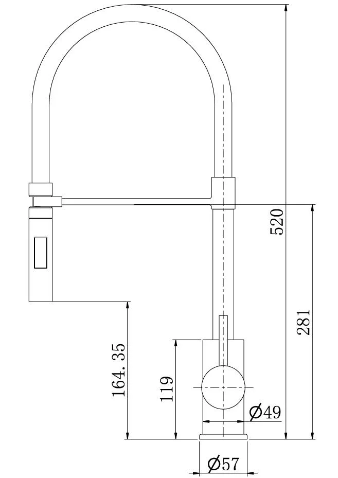 ODM Brass Single Hole Stainless Steel Shower Mixer Accessories Flexible Tube Kitchen Faucet