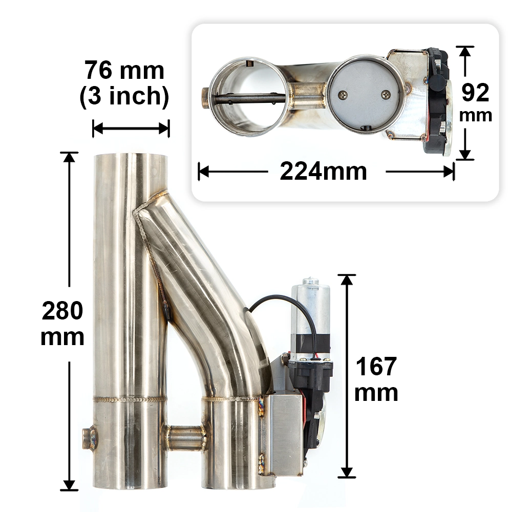 Double Valve Electric Exhaust Cutout 2.0/2.5/3.0inch The Most Economical and Affordable