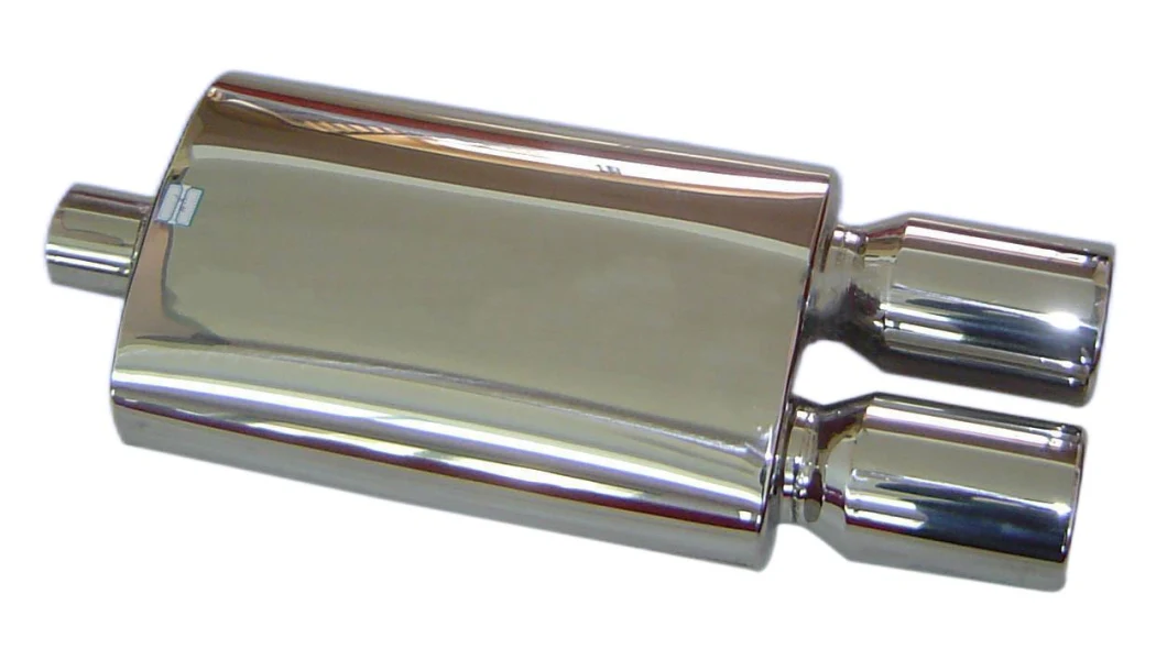 Car Exhaust SS304 Muffler with Polished Stainless Steel for Auto System Component