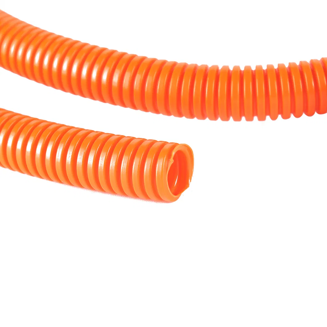 Customized Flexible PTFE Plastic Corrugated Hose Bellows Tube Pipe Convoluted Tube