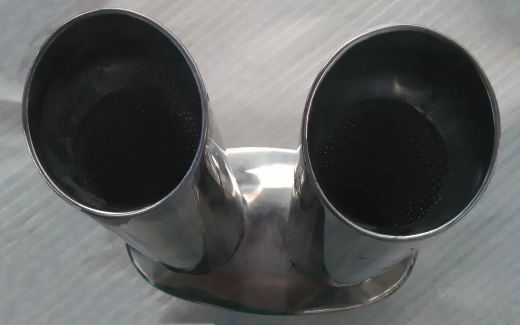 Car Exhaust SS304 Muffler with Polished Stainless Steel for Auto System Component