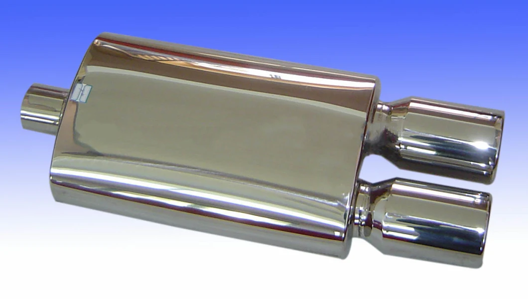 Car Exhaust SS304 Muffler with Polished Stainless Steel for Auto System Component