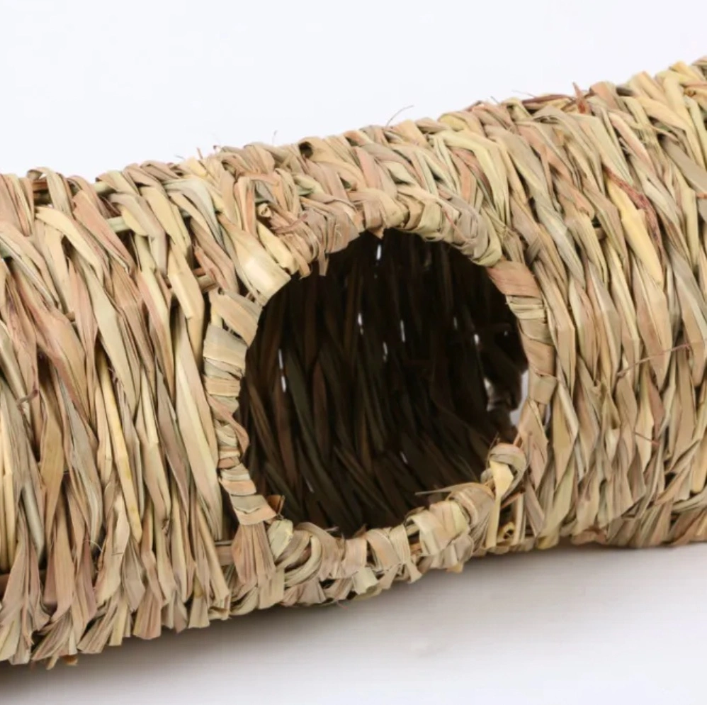 Hamster Cave Climbing Tunnel Escape Nest Artifact Totoro Guinea Pig Pet Straw Woven Toy Nest