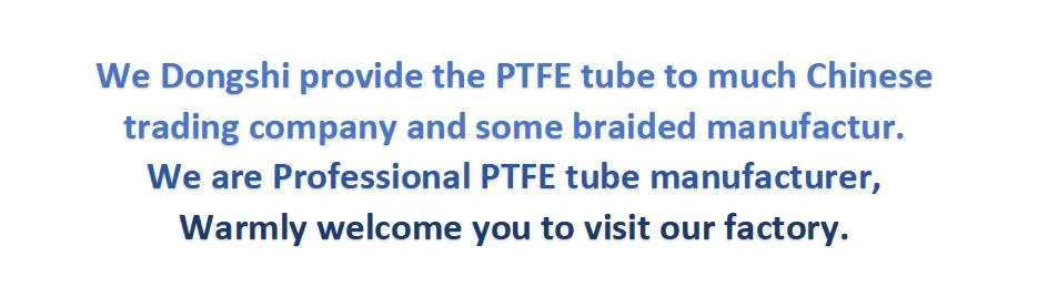 PTFE Lined Stainless Steel Wire Braided Covered Flexible Metal Hose Pipe for Chemical