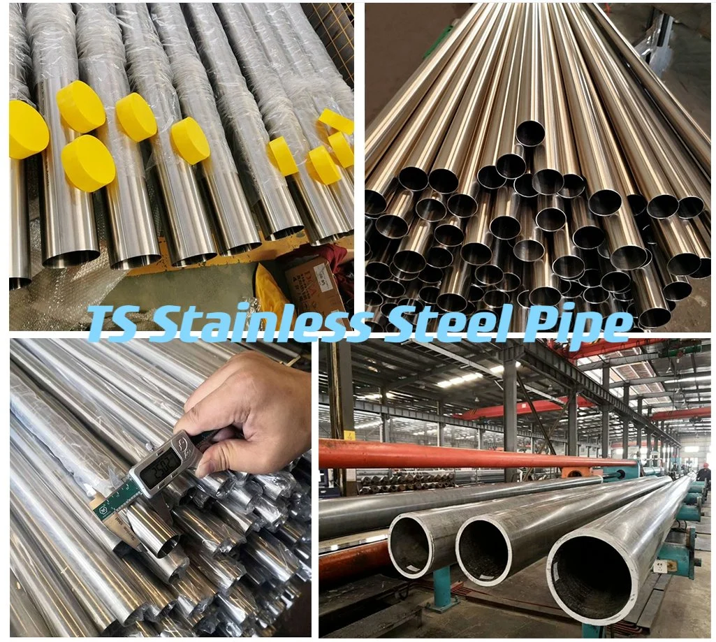 ASTM Seamless/Welded Stainless Steel Square Round Pipe 201 202 301 304 310S 316 430 304L 316L Pipe for Construction Exhaust Flexible Pipe Steel Tube Pipe