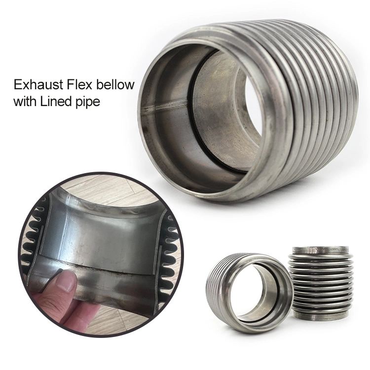 New 2.5&quot; ID Stainless Steel Exhaust Bellow Flex Joint Pipe