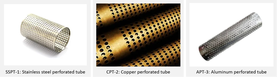 Customized Size Stainless Steel Perforated Tube/Pipe for Strainer Element