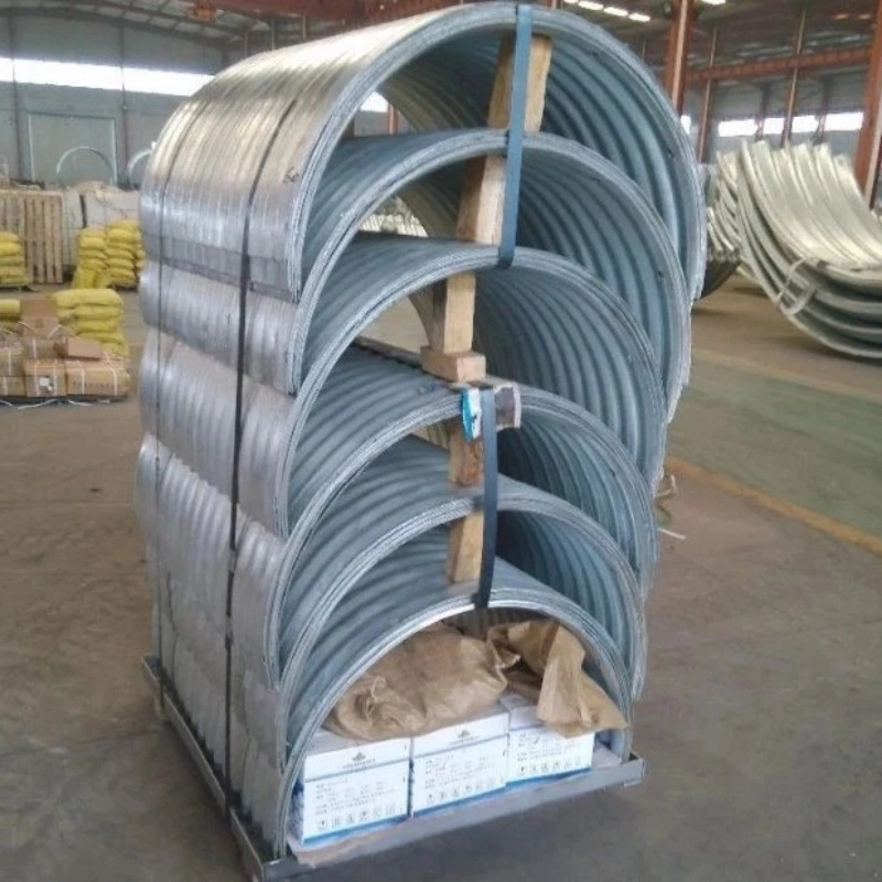 4 Meters Stainless Half Circle Galvanized Corrugated Culvert Steel Pipe with High Quality