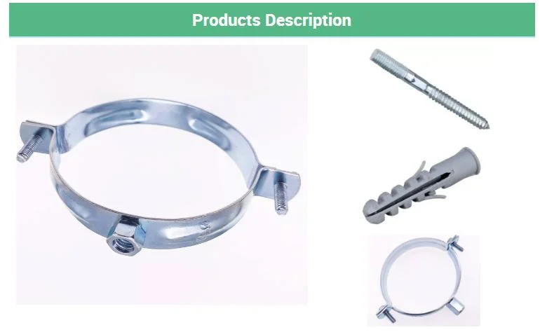 Galvanized Steel High Quality Light M10 Pipe Clamps Pipe Supporting