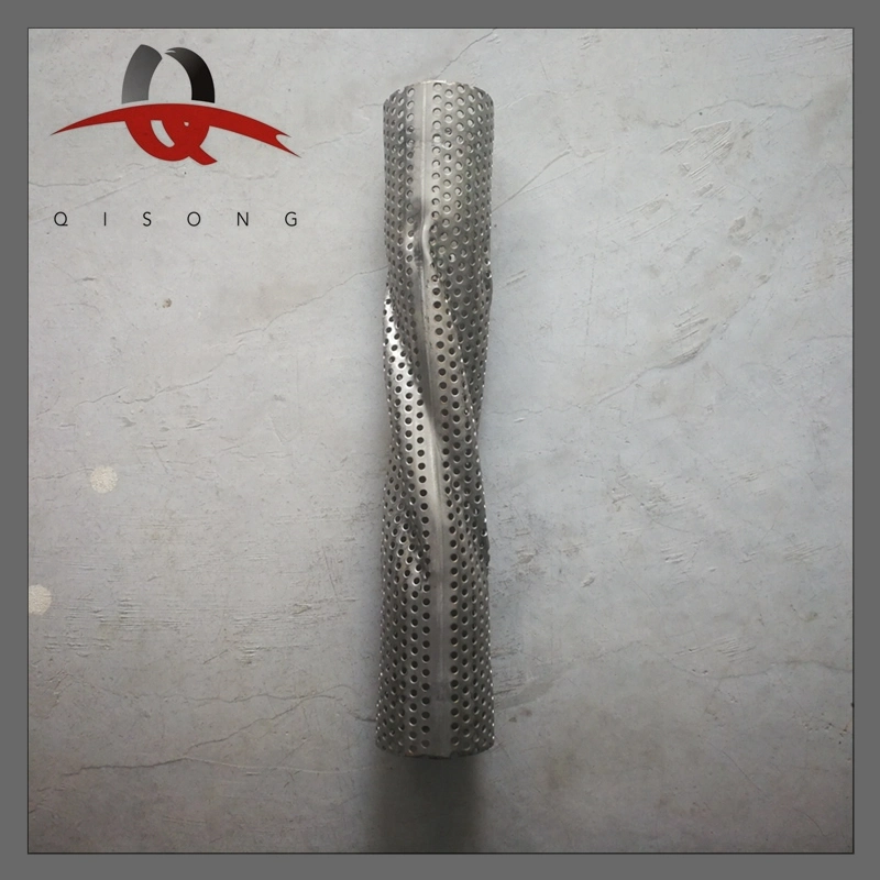 [Qisong] Stainless Steel Spiral Perforated Pipes for Performance Exhaust