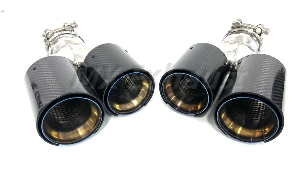 Performance Exhaust Dual Pipe Carbon Fiber for Car Accessories Muffler Modify for B*MW Automotive