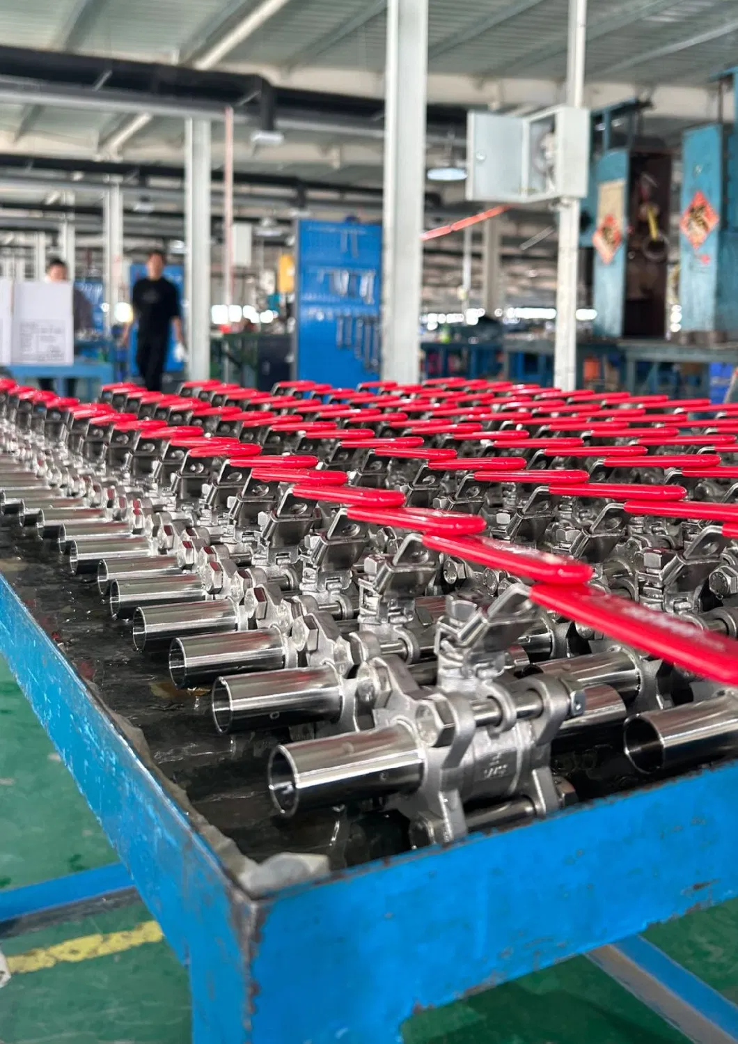 3PC Sanitary Milk Food Grade Long-Butt Weld with Stainless Steel Inox 316 1.4408 DIN Pipe Connected Pn64 63 40 1000wog 1000psi Ball Valve DN50 2&quot; DN25