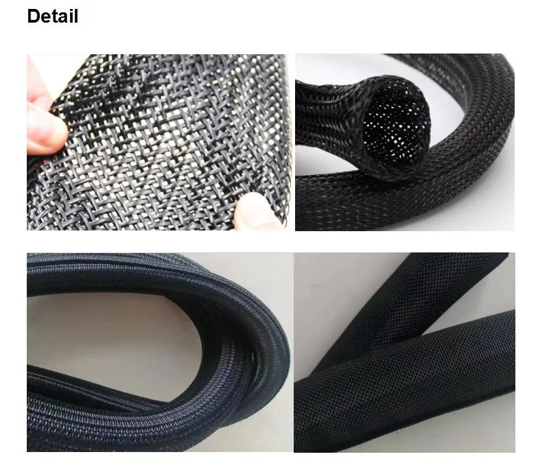 High Quality Wire Mesh Flexible Pet Expandable Sleeving Braided Mesh Tube for Wire Harness