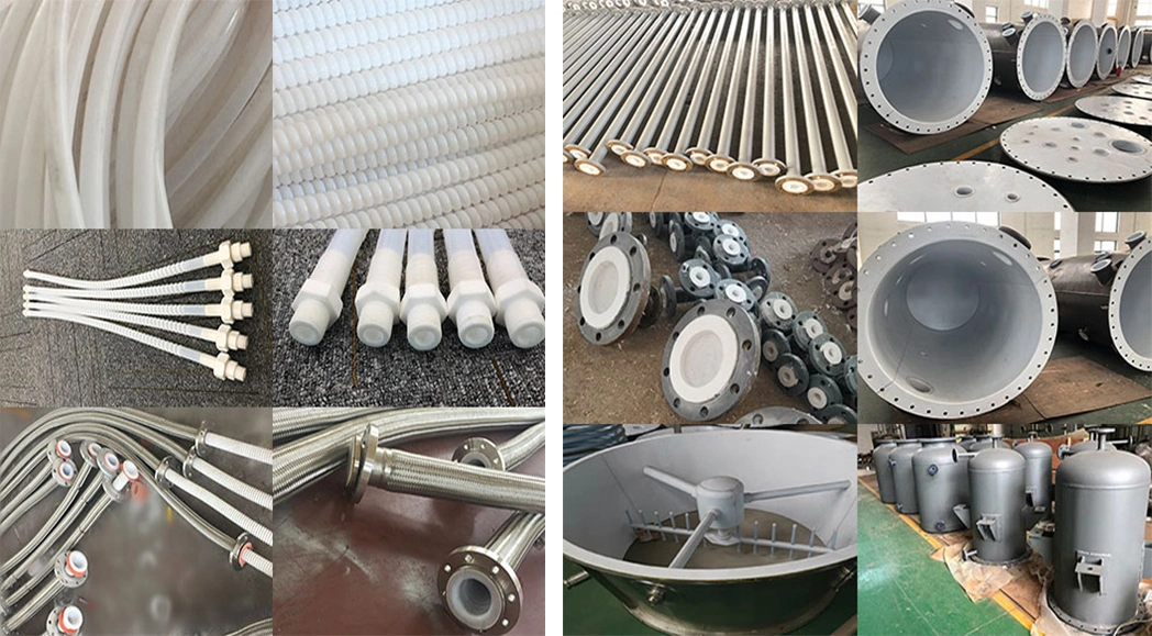 Industrial PTFE Lined Carbon Steel Stainless Steel Pipe