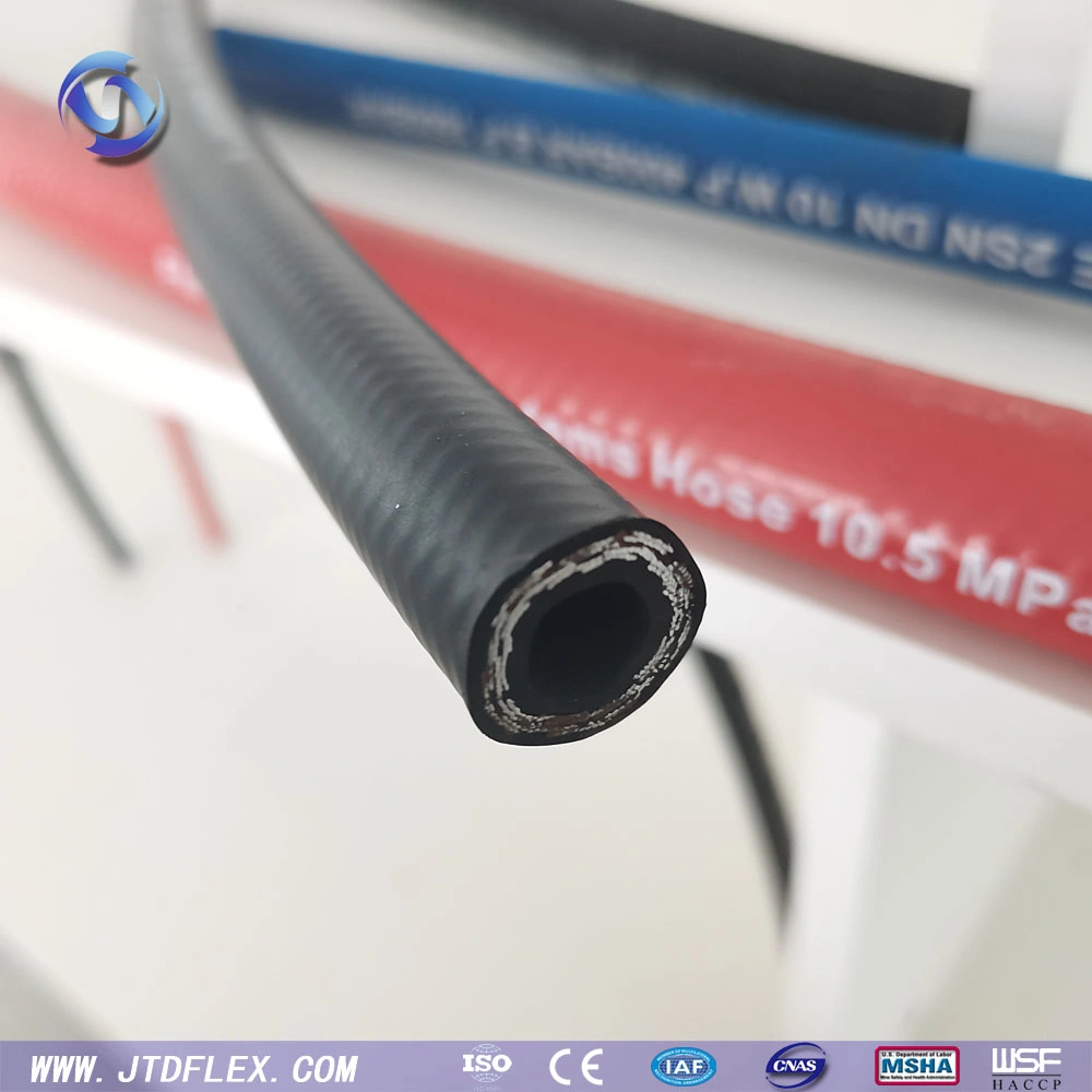 Factory Direct Selling Price Soft Flexible Hydraulic Rubber Hose High Pressure SAE 100r2at DIN En 853 2sn Industrial Tube Pipe with Two Braids