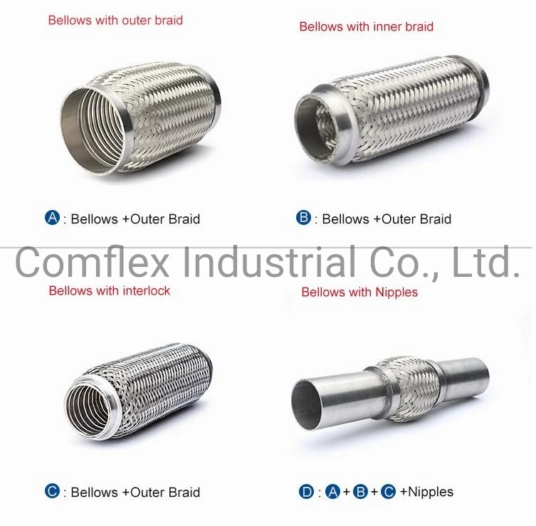 Double Braided Exhaust Pipes/Corrugated Pipe/Flexible Pipe