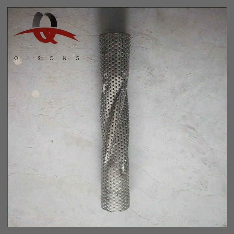 [Qisong] Stainless Steel Spiral Perforated Pipes for Performance Exhaust