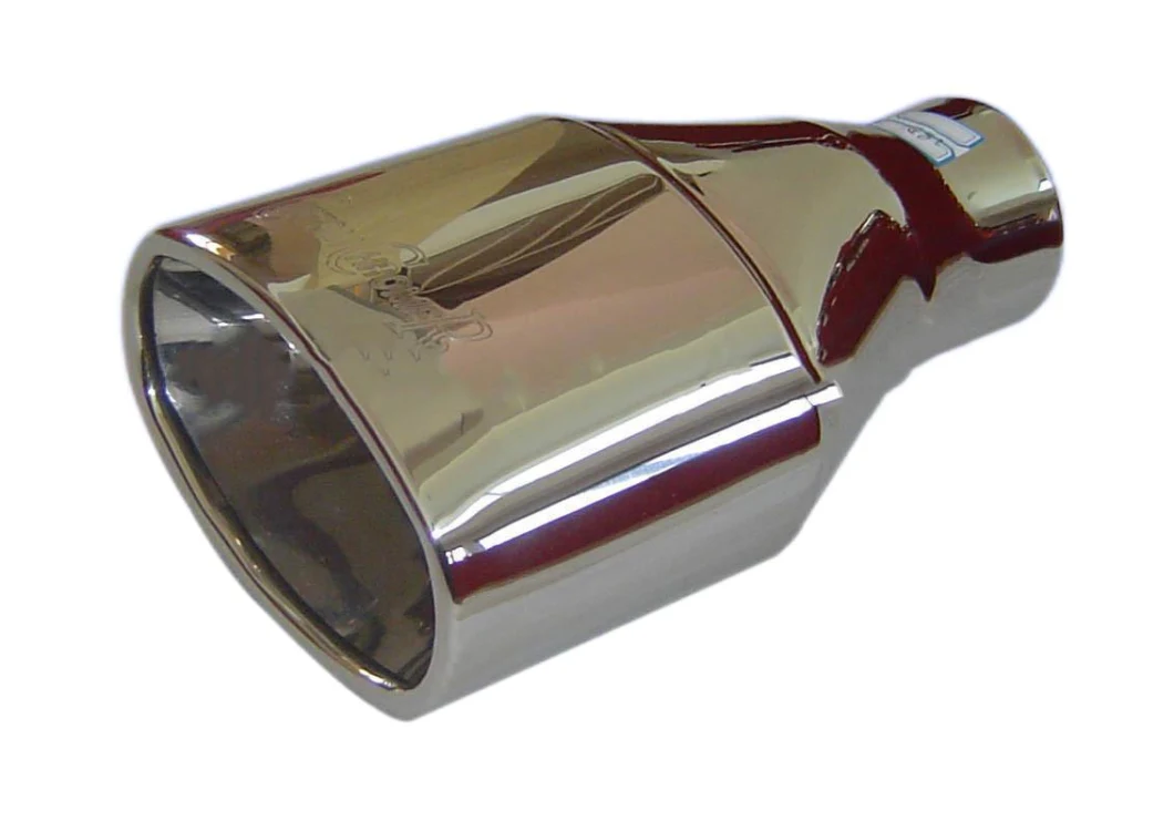 Factory Customization SS304 Resonated Stainless Tip Car Exhaust Muffler with Polished Steel