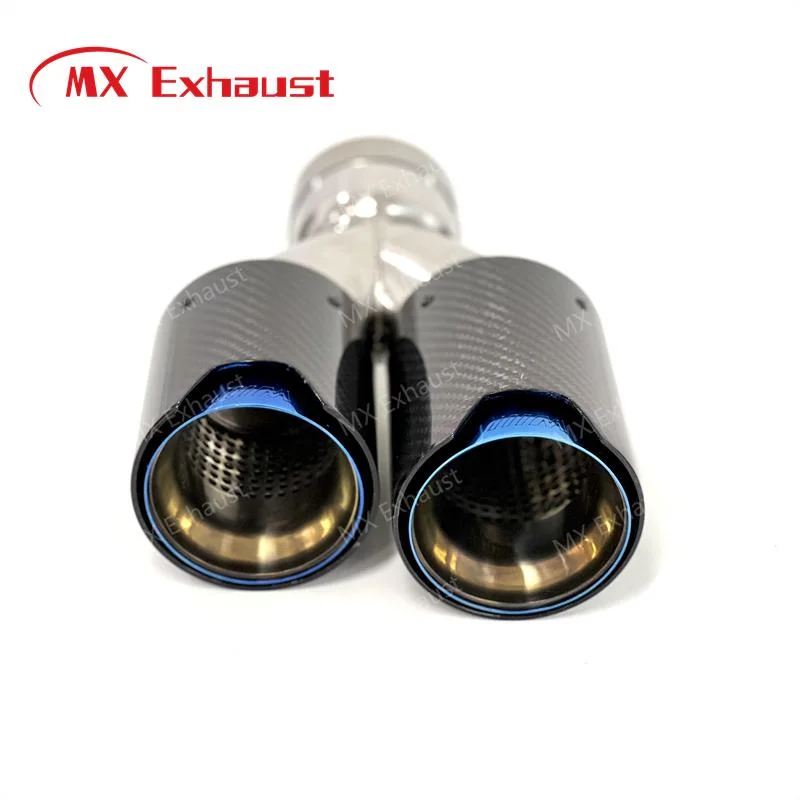 Performance Exhaust Dual Pipe Carbon Fiber for Car Accessories Muffler Modify for B*MW Automotive