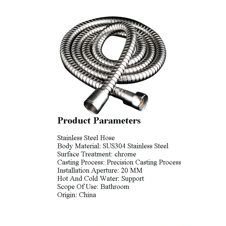 Stainless Steel Bath Flexible Braided Shower Hose Tube Pipe