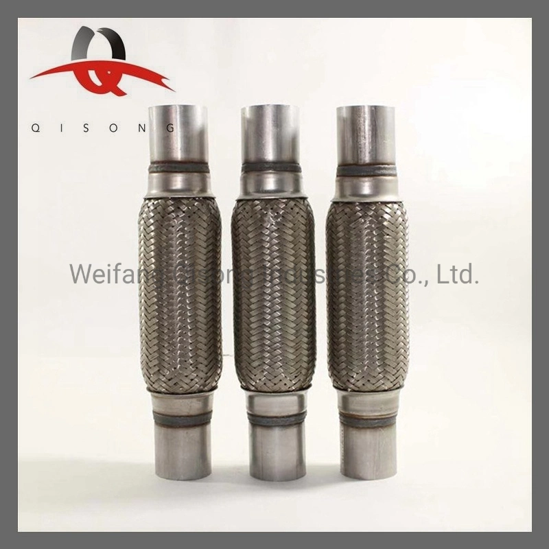 [Qisong] Durable Quality Exhaust Flexible Pipe with Outer Braid