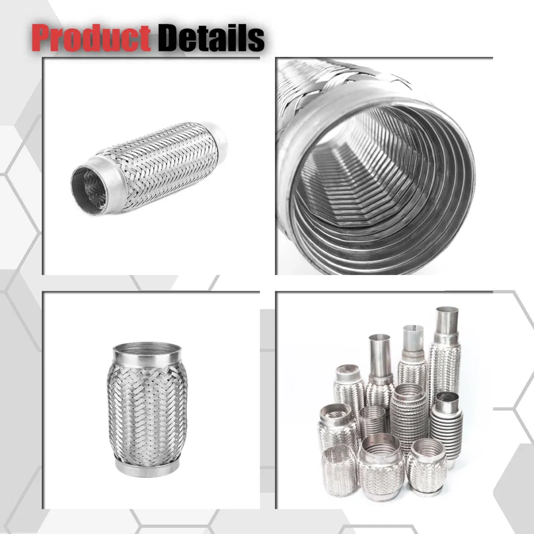 Stainless Steel Universal Braided Double Layers Flexible Pipe for Exhaust System