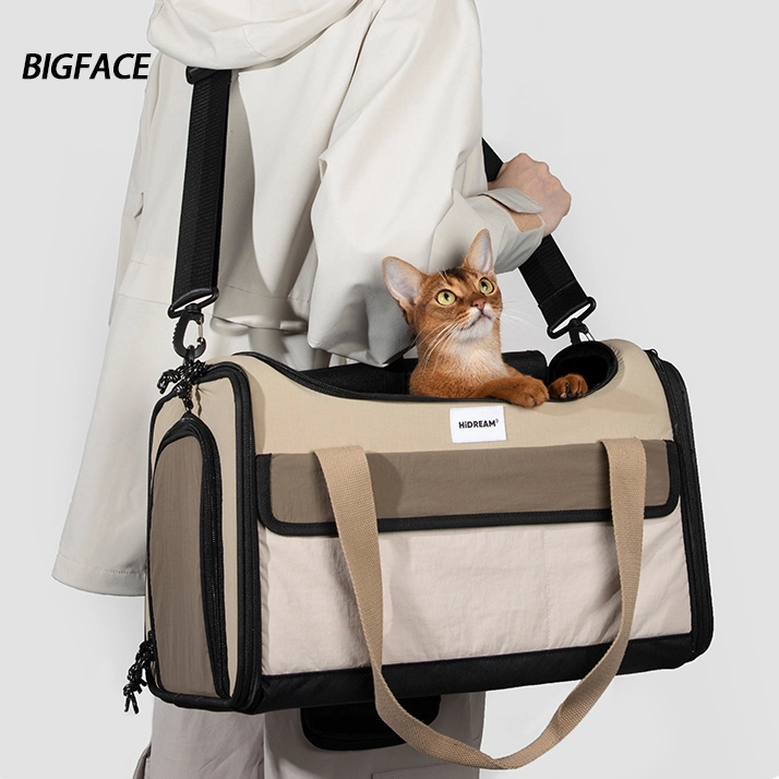 Anti-Escape Buckle Wool Sling Bag Crossbody Pet Carrier with Large Space