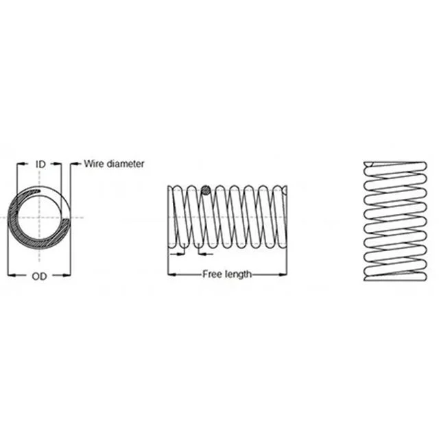 Hongsheng Thin Long Square Stainless Steel Coil Bending Tube Flexible Compression Spring