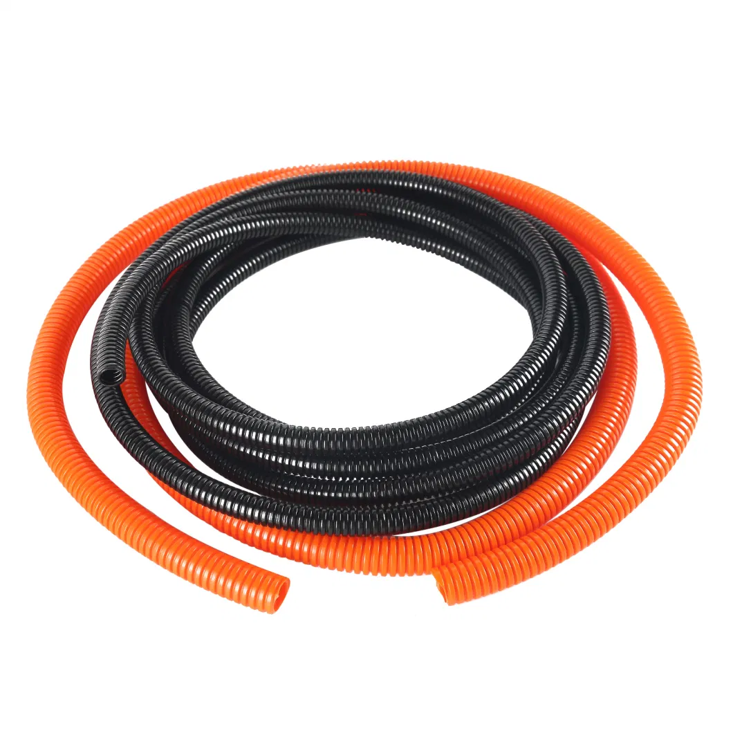 Att Flexible PTFE Plastic Corrugated Hose Bellows Tube Pipe Convoluted Tube