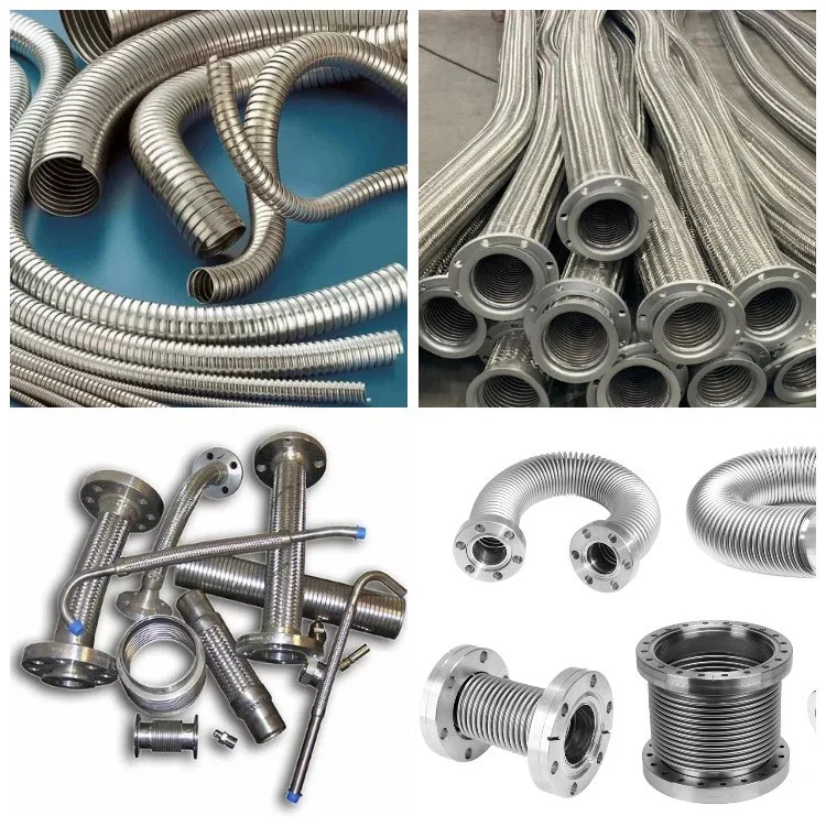 Flexible Corrugated Stainless Steel Tubing for HVAC Systems - 3/8 Inch Diameter Metal Hose Pipe