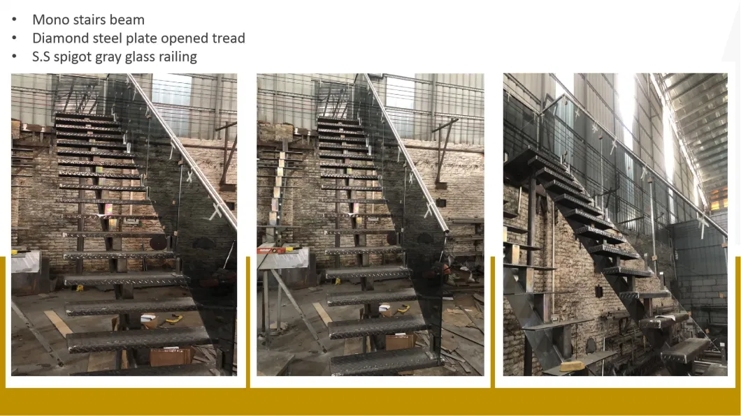 Stainless Steel Metal Staircase for Outdoor Escape Ladder From Foshan Factory