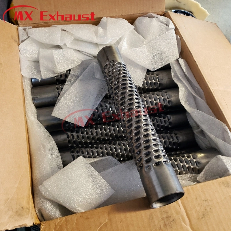 High Quality Car Exhaust Muffler Stainless Steel 201 304 409 Perforated Mesh Pipe for Exhaust System