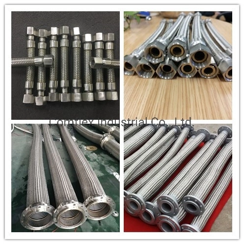 Stainless Steel Metal Corrugated Flexible Hoses/Flexible Pipe with Braiding