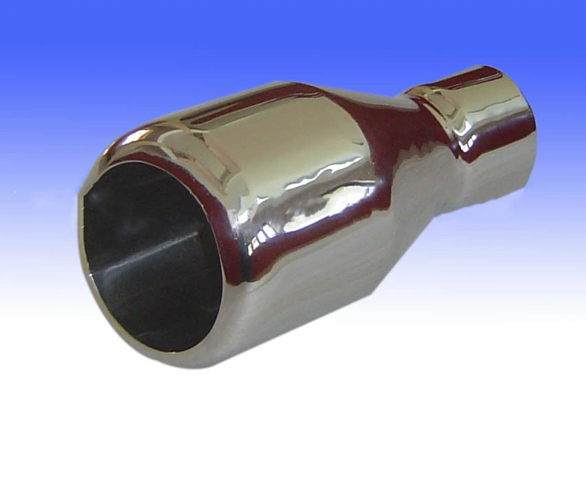 Factory Customization SS304 Resonated Stainless Tip Car Exhaust Muffler with Polished Steel