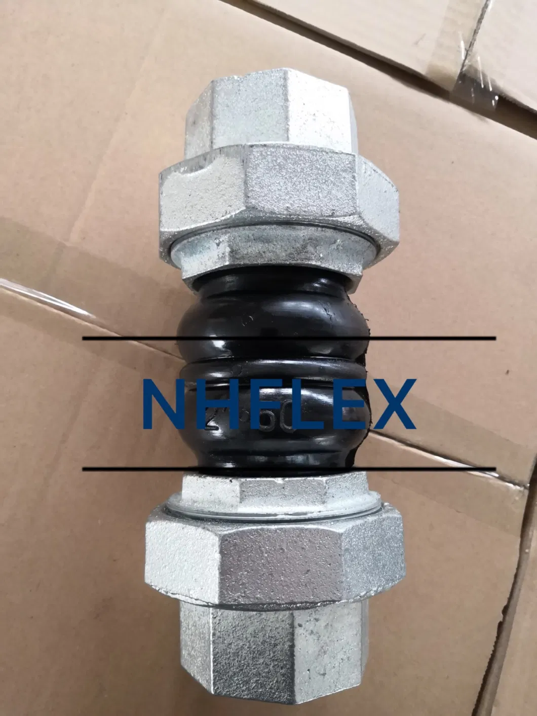 Screwed Union Double Sphere Steam Rubber Expansion Joint