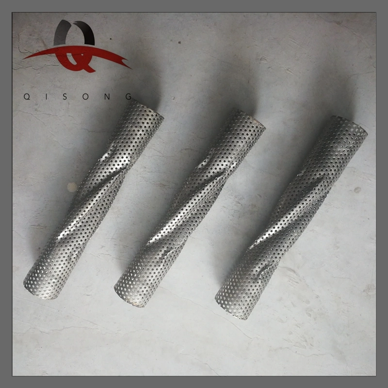 [Qisong] Stainless Steel Spiral Perforated Pipes for Performance Exhaust