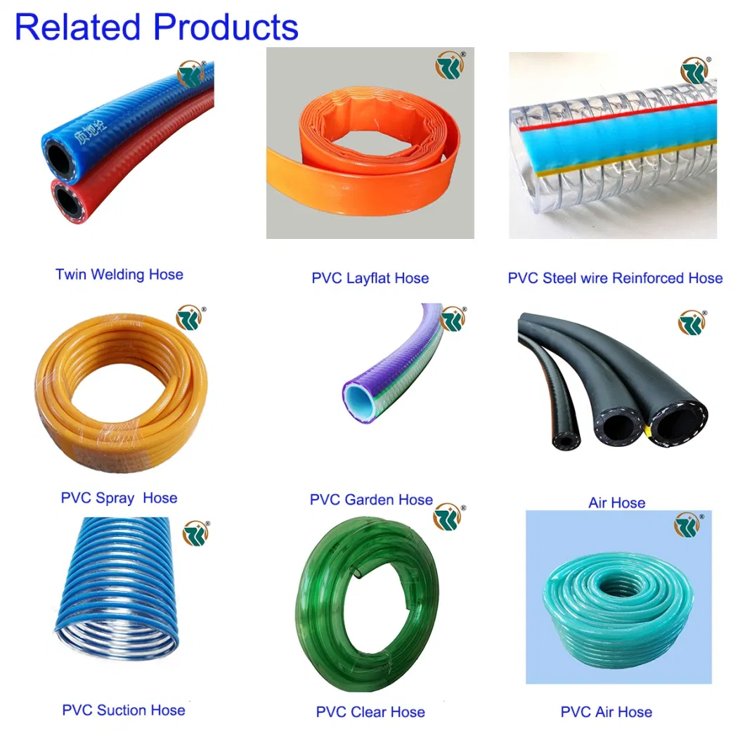 Flexible High Pressure PVC Hose /PVC Fiber Braided Reinforced Water Hose Tube