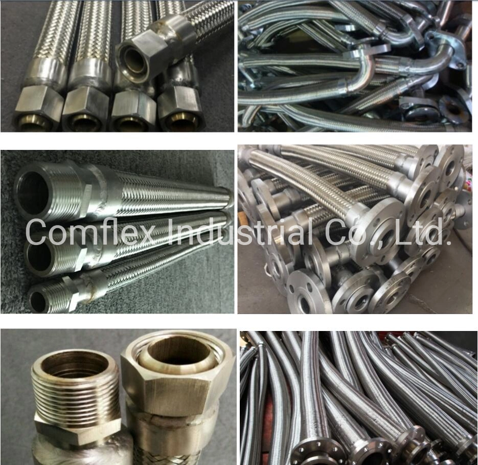 Stainless 304 Steel DN 1/4-12 Inch Corrugated Flexible Metal Tube/Hose/Pipe for Cooling or Heating, Steam, Hydrocarbons, Gases