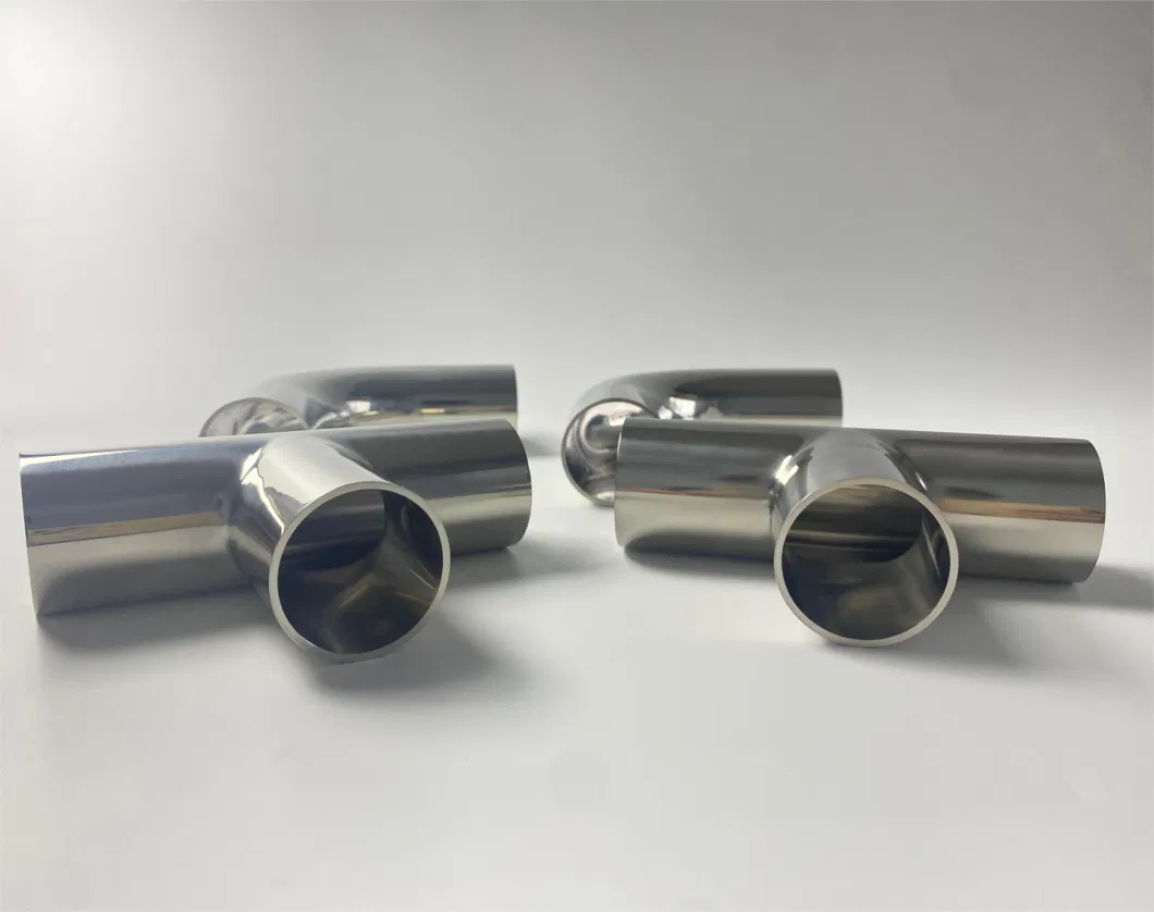 Affordable Sanitary Food Grade Pipe Fittings: 4-Inch Stainless Steel Unequal Tee with Reduced Size