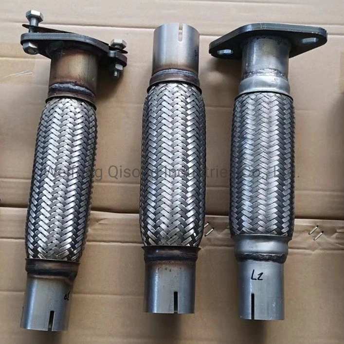 [Qisong] Durable Quality Exhaust Flexible Pipe with Outer Braid