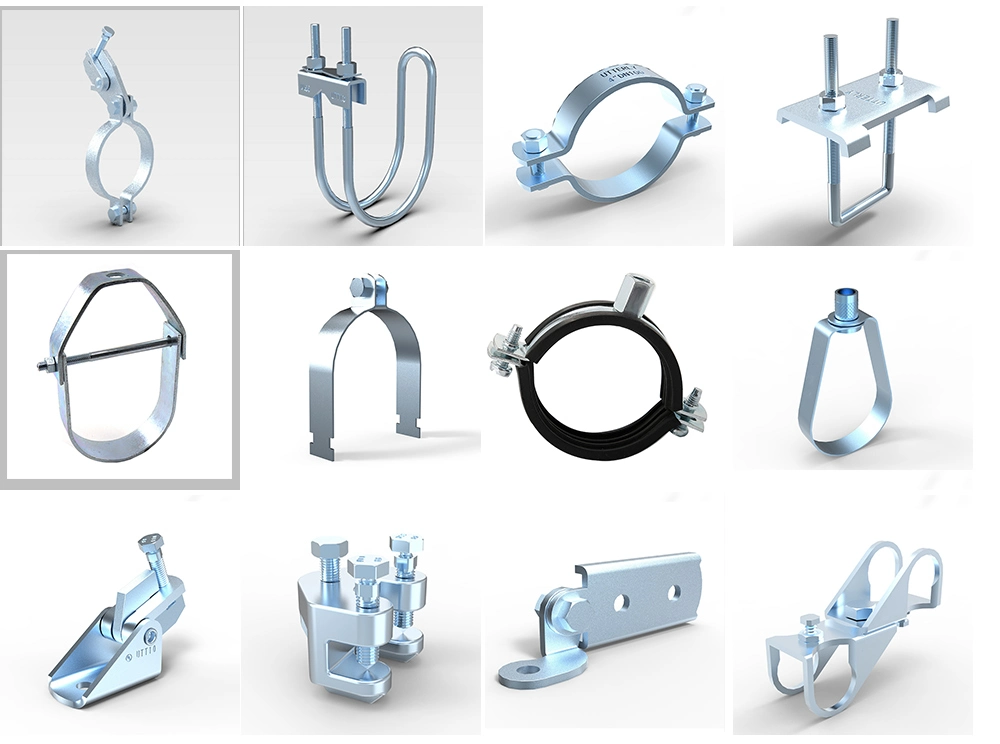 Construction/Fire Control Use OEM/ODM Electro-Galvanized Q235 Carbon Steel Ring Loop 1-1/2&Prime; -10&quot; Pipe Clamp Hanger