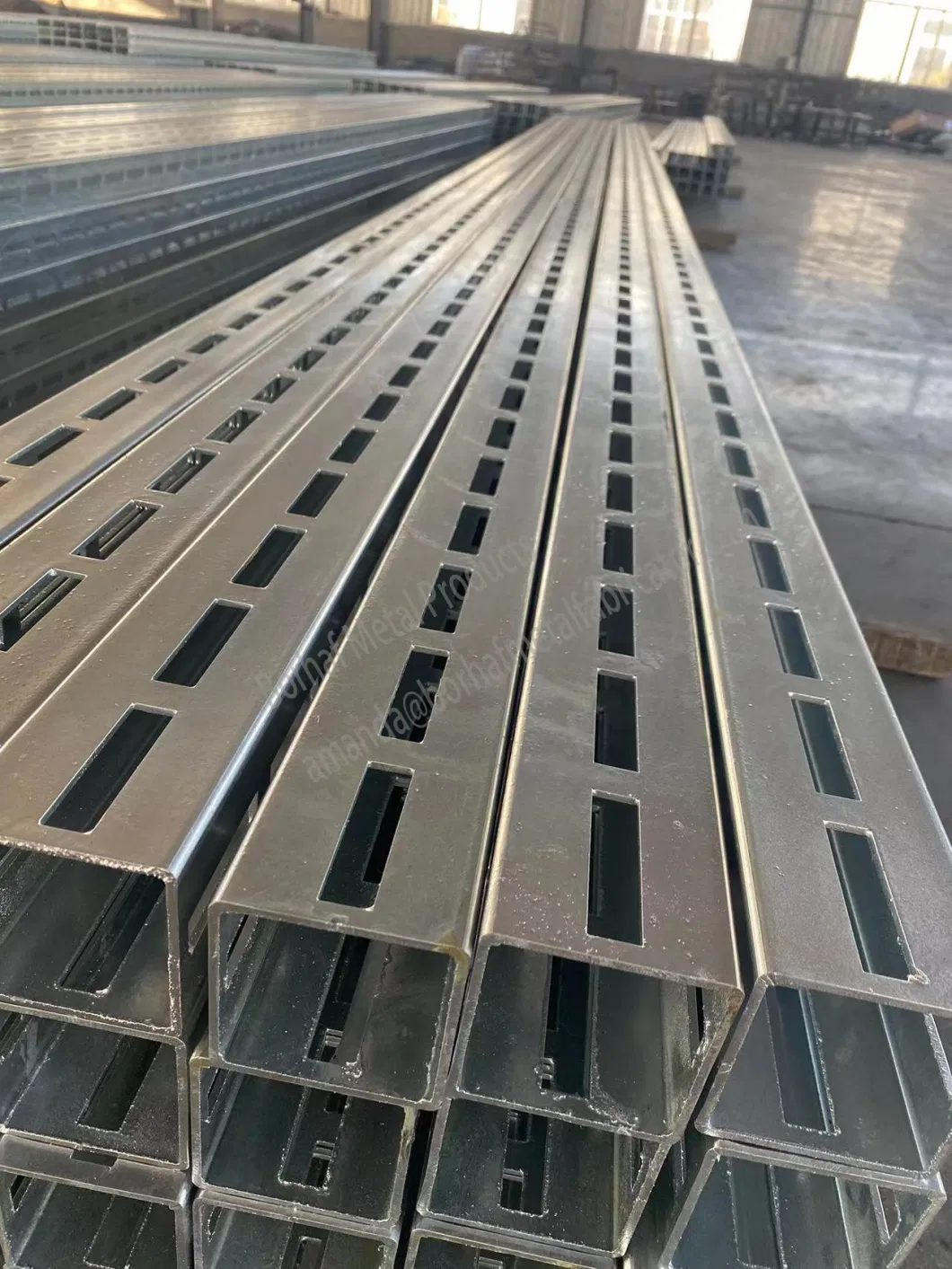 Customzied Punched Tube Gal Shs Galvanized Steel Perforated Square Tube