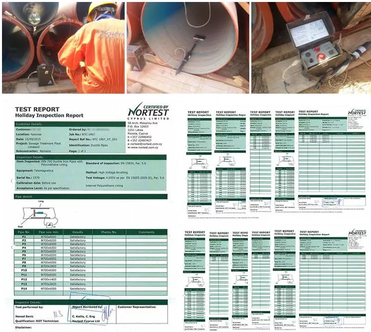 China ISO 2531 En 545 Class K9 C40 C30 C25 100mm Ductile Cast Iron Pipe Tube